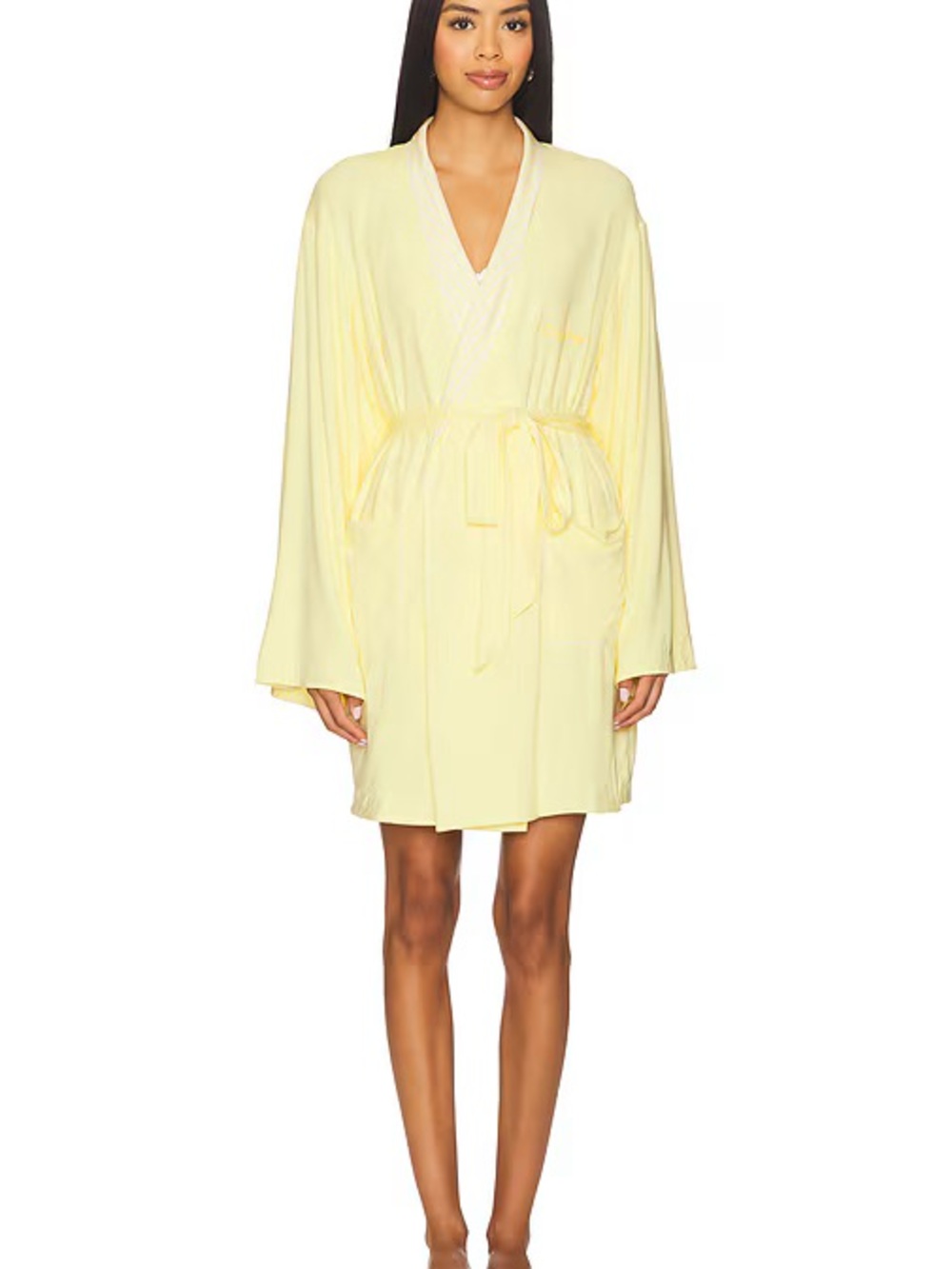 Dairy Boy Lemon Pinstripe Robe